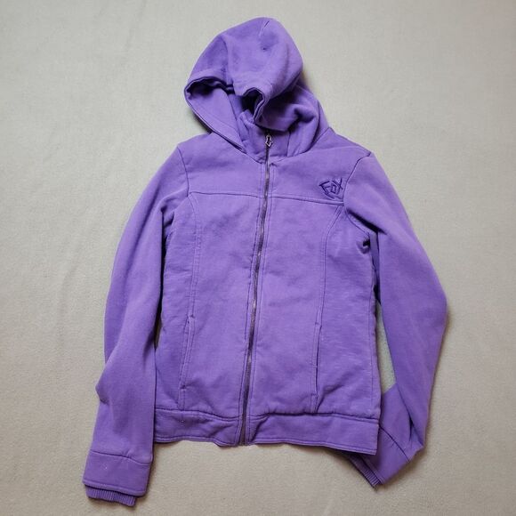 Fox zip up hoodie quilted lining thick y2k Size Large embroidered logo - Picture 14 of 16